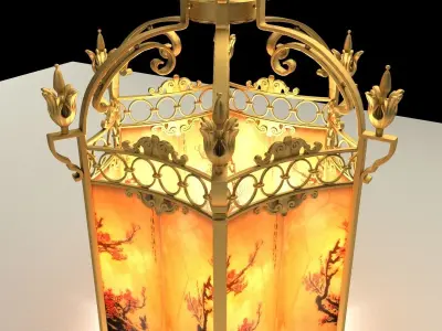 Chinese lantern 3D model 18