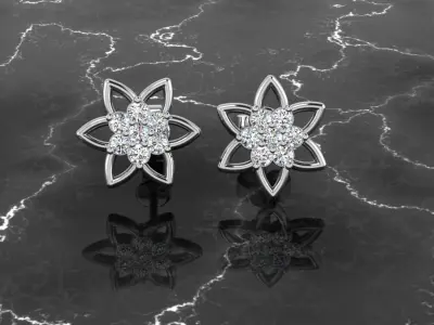 Jewelry Earring 3D print model