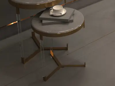 lampshade set floor lamp with shade Free 3D model