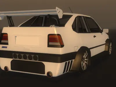 Fiat Tempra Concept Low-poly 3D model