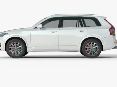  Volvo XC90 Lowpoly PBR   Low-poly 3D model