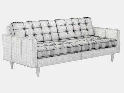 Joybird Eliot Leather Sofa  3D model