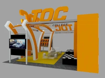 TOC Exhibition 6x6 Booth 3D model