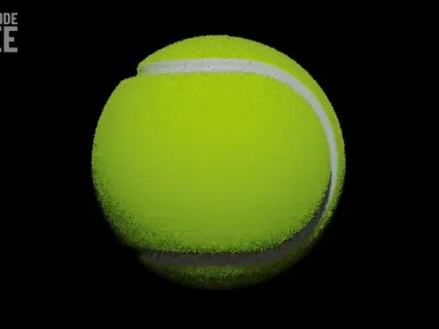 Tennis ball Low-poly 3D model buy