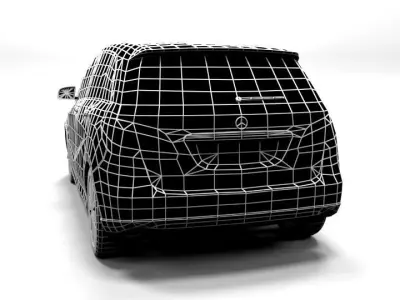 MERCEDES B200E 2015 LOWPOLY Low-poly 3D model