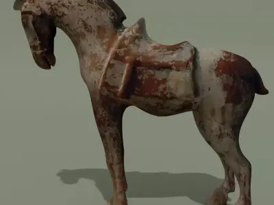 Horse Statuette L 3D model