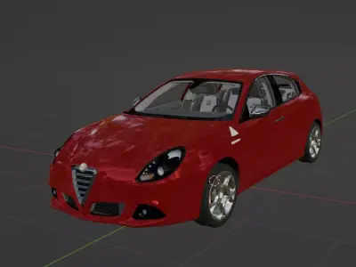 Alfa Romeo Giulietta quadrifoglio 3D print model