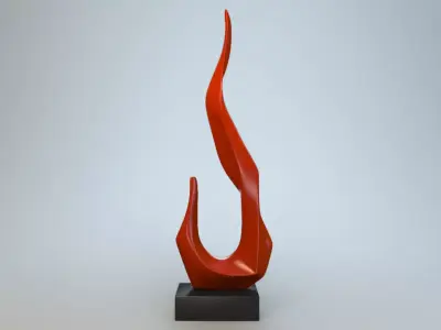 Sculpture Flame 3D model