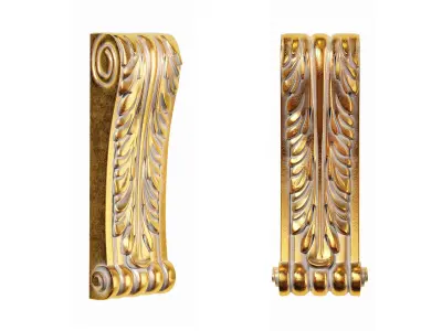 Classic corbel 01 3D model