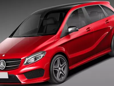 Mercedes-Benz B-Class AMG 2015 3D model