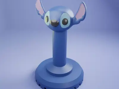 Stitch Ohana Stamp Free 3D print model