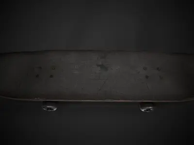 Skateboard Low-poly 3D model from CGTrader