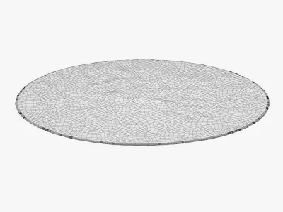 Eliza Round Rug 3D model