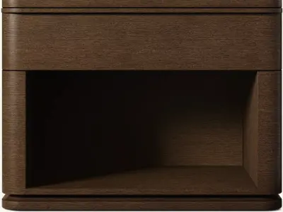 Nightstand Bedside Wooden Table 3D model