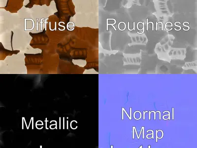 Realistic Acorn with Detailed Texture Model Low-poly 3D model