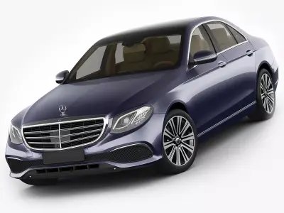 Mercedes E-class exclusive sedan hybrid 2017 3D model