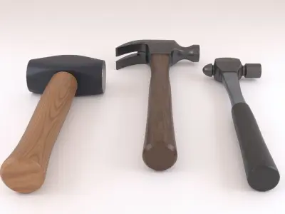 Hammers three 3D model