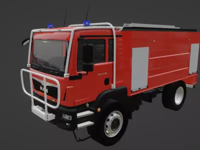 MAN TGM 13 290 Firetruck 3D model