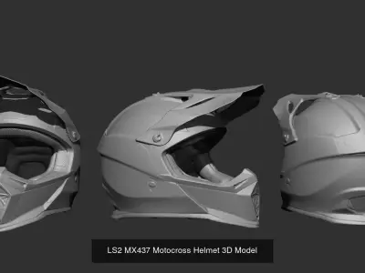 Motorcycle Helmets 3D Model Pack
