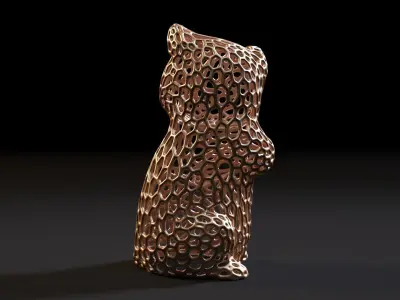 Cat Voronoi 3D print model