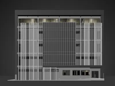 Grey Office 3D model