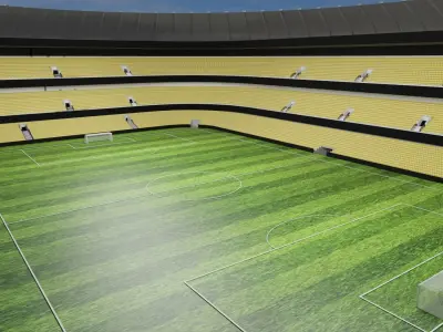 Football Stadium Low-poly 3D model