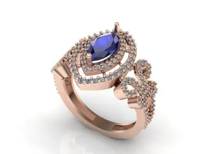 Women ring design 3D print model