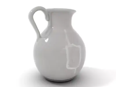Gray Ceramic Jug model pack Low-poly 3D model
