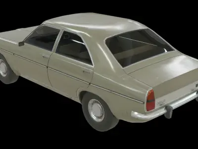 Chrysler 160  Low-poly 3D model