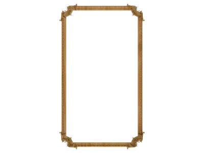 Carved picture frame STL 3D model 60
