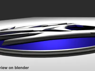 Button Logo Proton Car new design 3D model