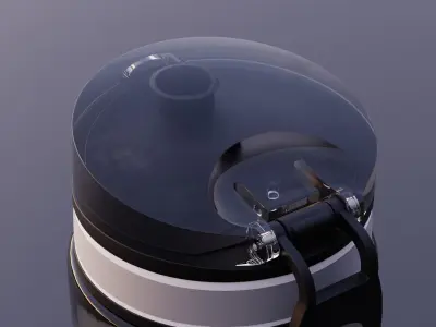 Fitnessbottle coffee maker Low-poly 3D model