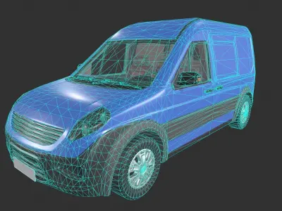 Generic Van Low-poly 3D model