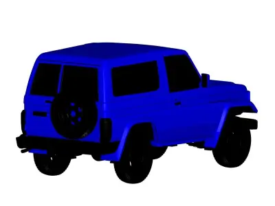 Toyota Land Cruise J70  3D model