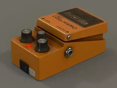 Boss guitar effects pedal 3D model