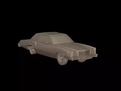 CHEVROLET MONTE CARLO 1976 3D PRINT MODEL 3D print model