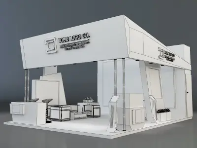 Booth Exhibition Stand a261 3D model