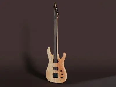 Blackmachine B6 Guitar 3D model