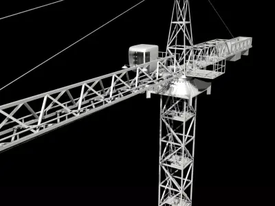 Tower Crane 3D model