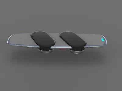 Hoverboard Low-poly 3D model