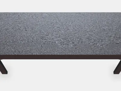 EKEDALEN Bench 1 Low-poly 3D model