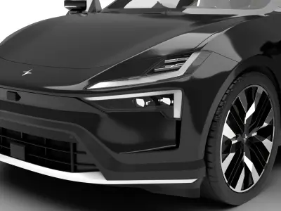 Polestar 4 2024 HQ 3d model  3D model purchase