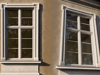 Classic window frame 3D model