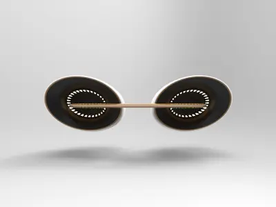 Automotive lights 3D model