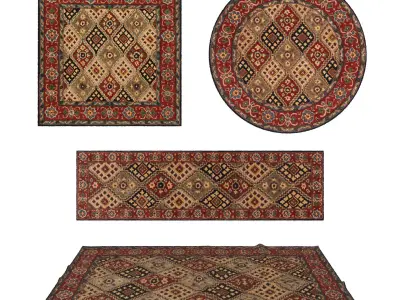 Rugs No 863 Low-poly 3D model