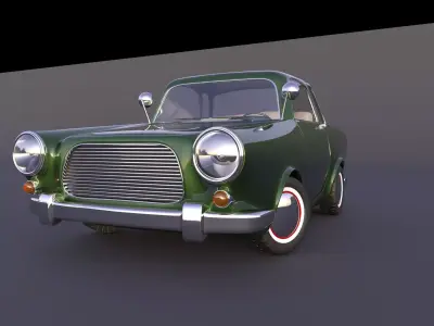 Stylized Car Rigged 3D model