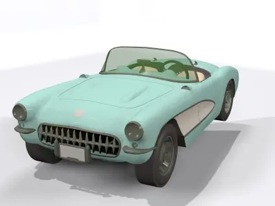 cartoon car 3D model