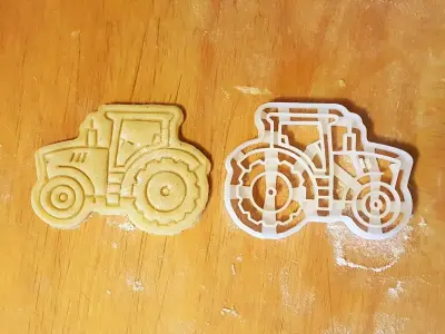 Tractor cookie cutter 3D print model