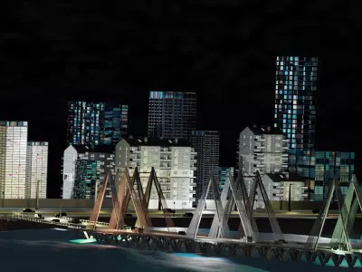 Worli Sea Link View 3D model