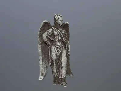 Angel Statue 5 Low-poly 3D model